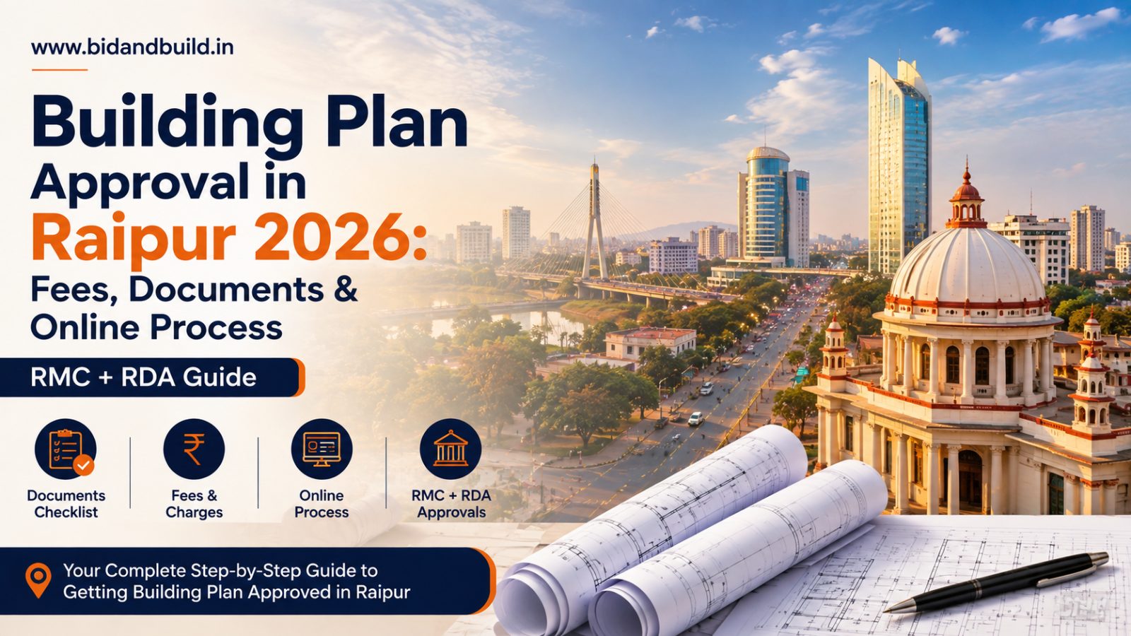 Building Plan Approval in Raipur 2026: Fees, Documents & Online Process [RMC + RDA]
