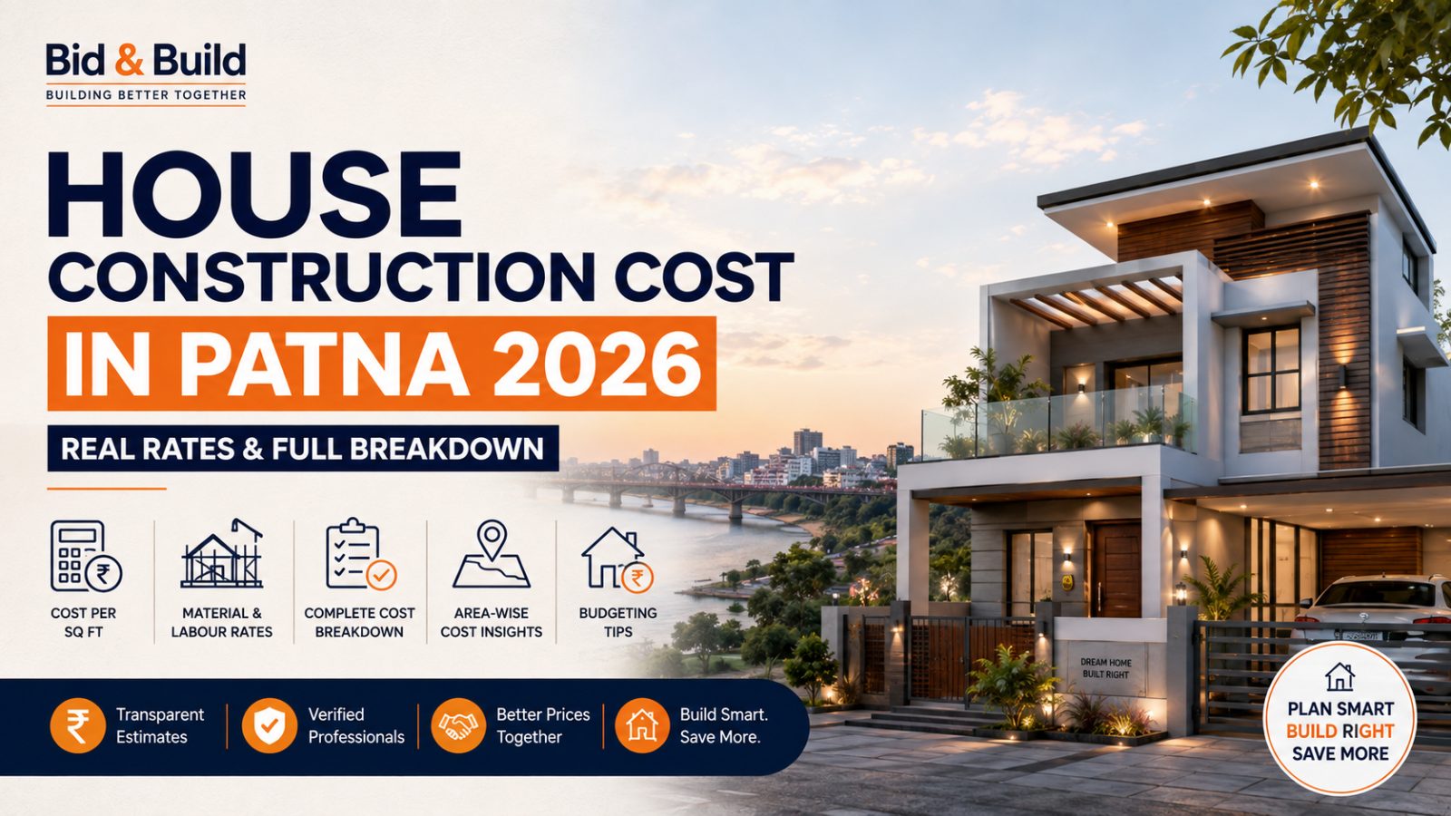 House Construction Cost in Patna Per Sq Ft (2026): Real Rates & Full Breakdown