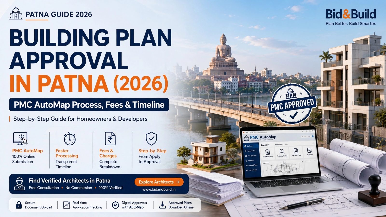 Building Plan Approval in Patna (2026): PMC AutoMap Process, Fees & Timeline