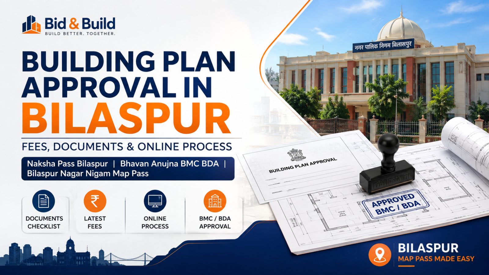 Building Plan Approval in Bilaspur 2026: Fees, Documents & Online Process