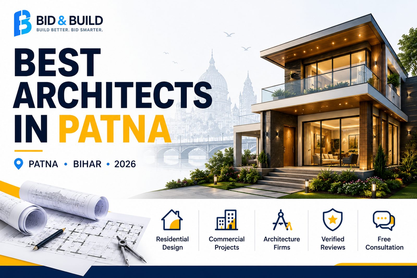 Top 10 Architects in Patna 2026 — Fees & Free Consultation