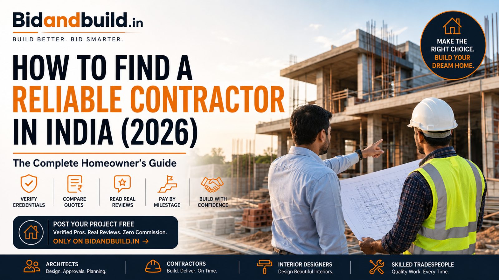 How to Find a Verified Contractor for Home Construction in India (2026 Guide)