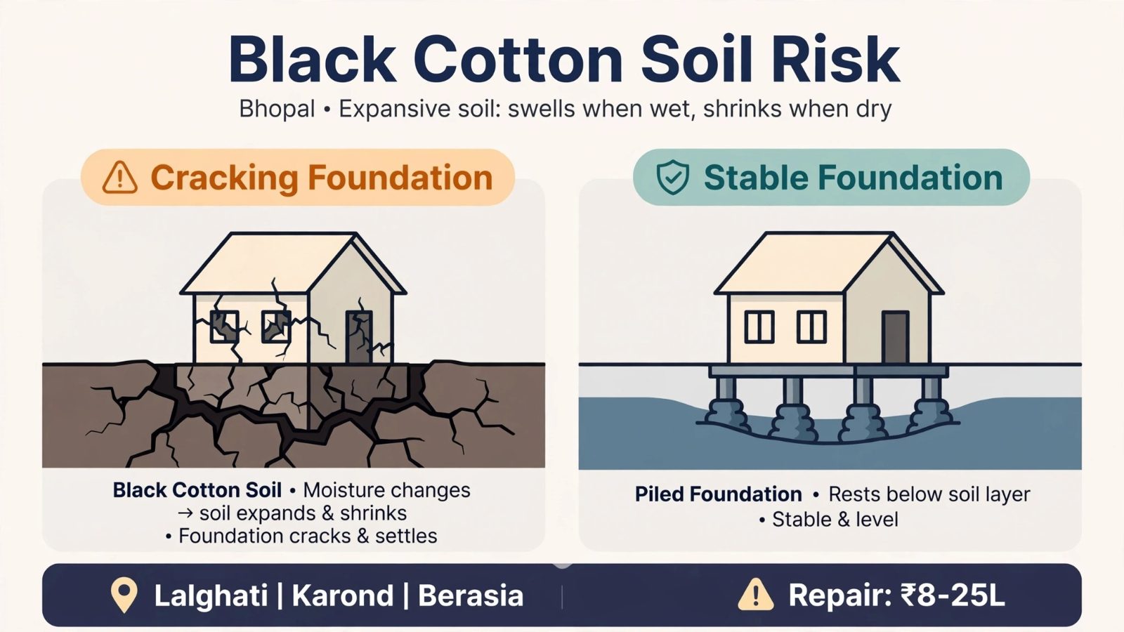 black cotton soil risk bhopal infographic